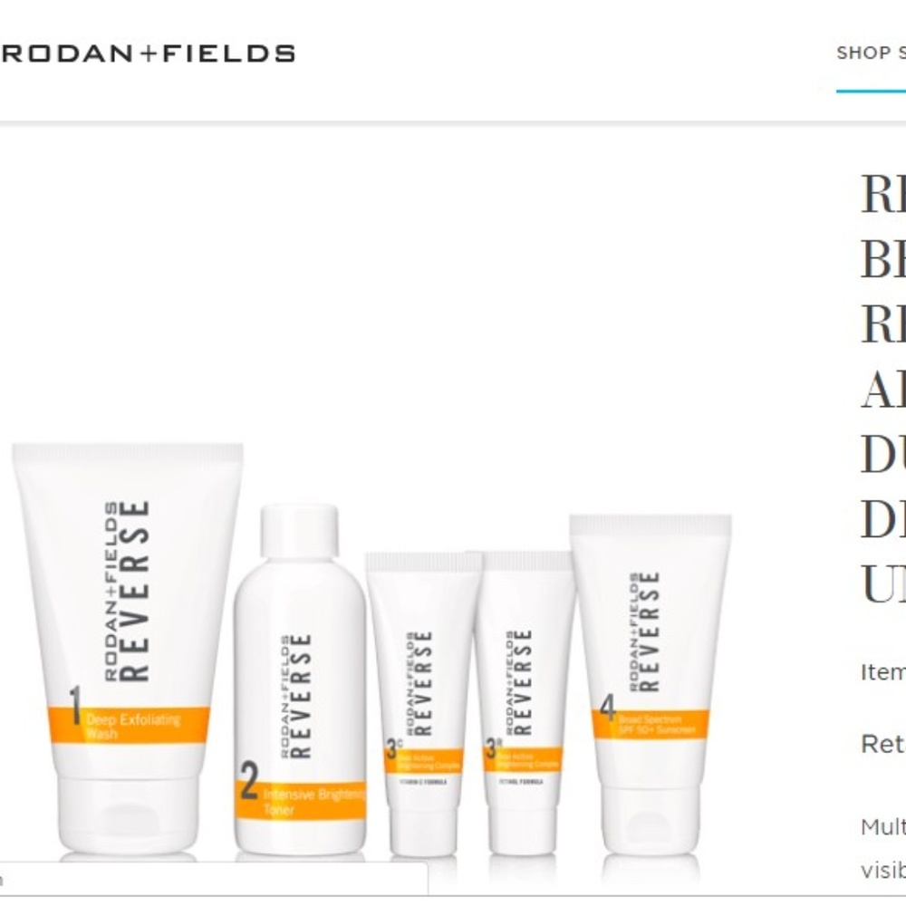 Rodan & Field REVERSE BRIGHTENING REGIMEN - NIB
